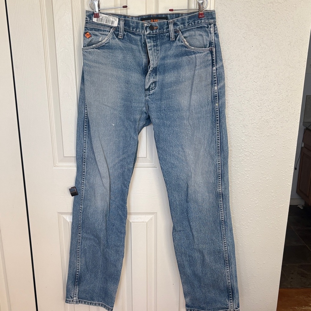 Men's Blue Jeans Wrangler Flame Resistant